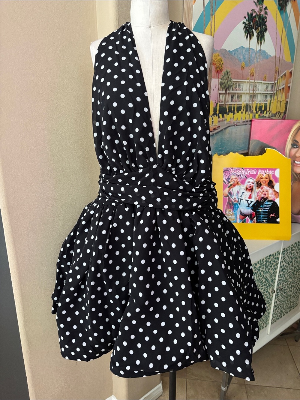 Fashion Nova Lolita Polka Dot dress NWT